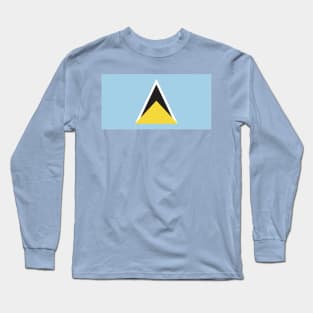 Saint Lucia Flag Long Sleeve T-Shirt